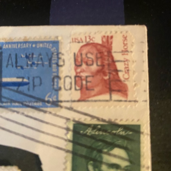 VINTAGE US POSTAGE STAMPS fea CRAZY HORSE, CHIEF JOSEPH AND LINCOLN - Picture 5 of 5